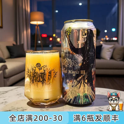 老K美国新鲜空运高分限量Brujos巫布鲁乔斯术浑浊ipa淡艾精酿啤酒