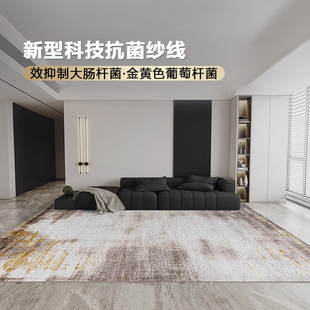 意式 古臻 轻奢金色简约客厅地毯高级感沙发茶几卧室毯