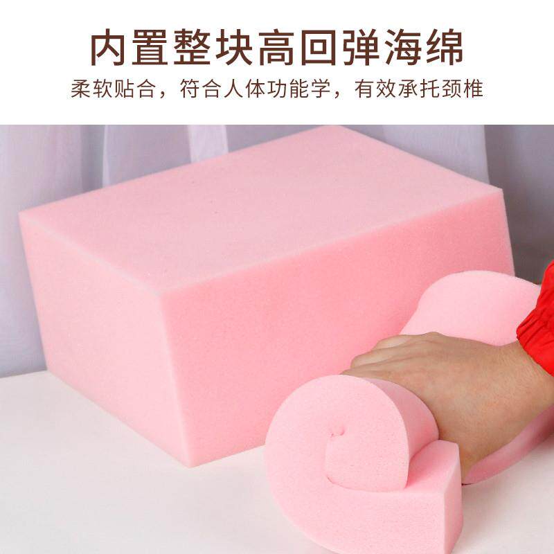 美容床按摩床的枕头带圆柱美容院专用长方形海绵枕乳胶枕通用包邮