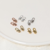 18K包金保色饰品配件手工材料 椭形龙虾扣子 手链项链扣头收尾扣