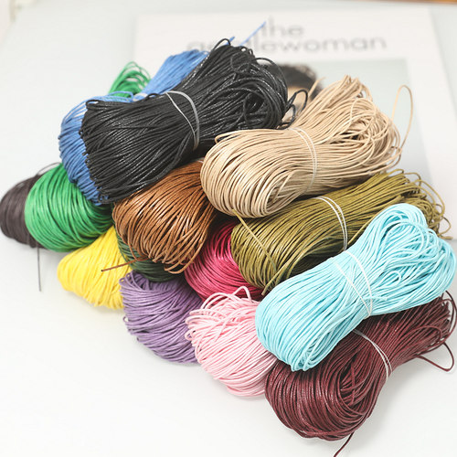 diy蜡绳手工编织绳服装箱项链