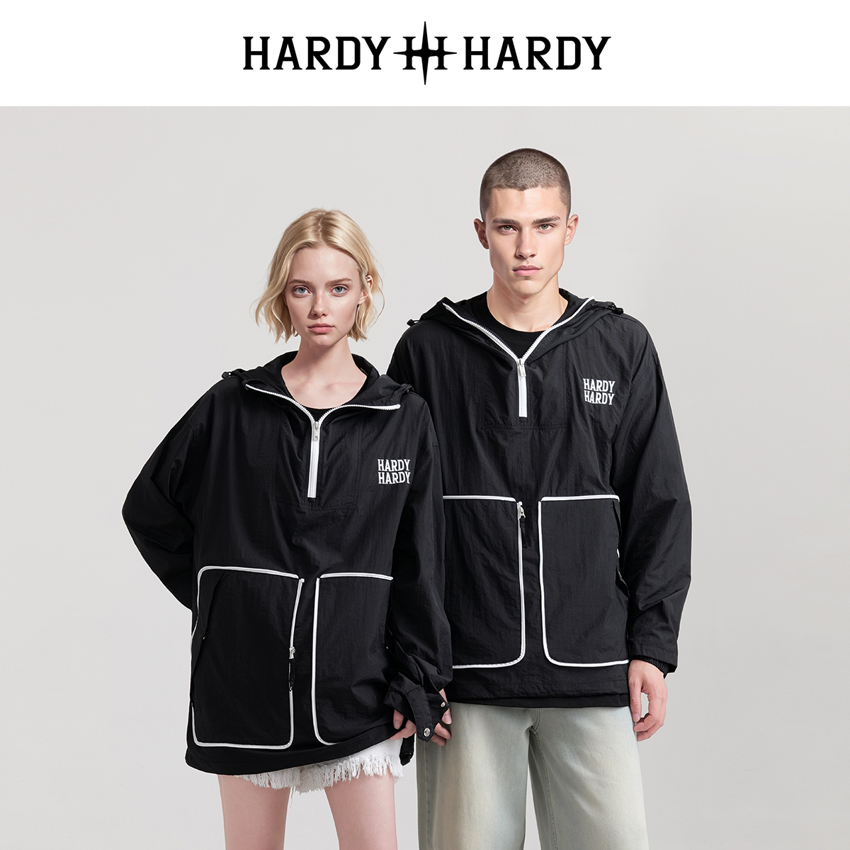 HARDYHARDY连帽防晒衣2024款潮牌设计户外潮人防晒利器男女同款Q