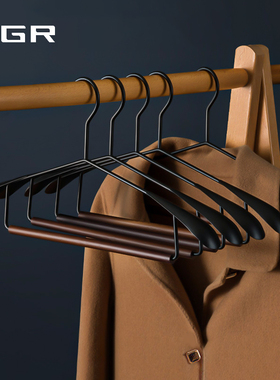 衣架轻奢高级金属衣架家用挂衣加厚宽肩无痕挂衣架西装衣服撑子