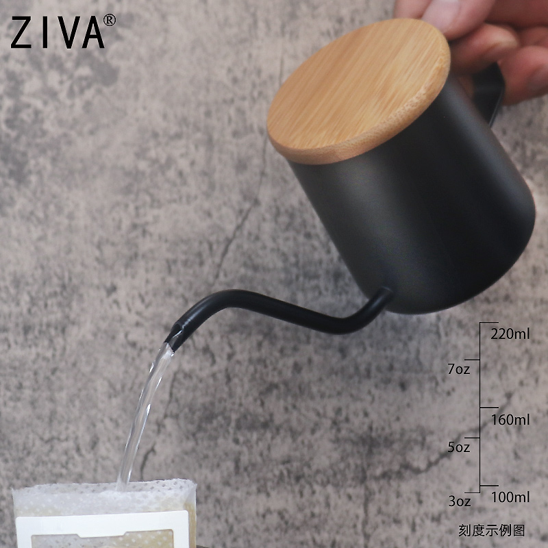 迷你挂耳手304不锈钢长嘴细口壶