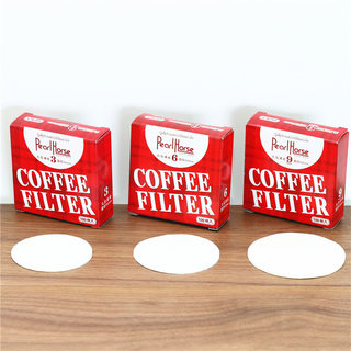 咖啡圆形过滤纸100枚片装 摩卡壶冰滴壶配套专用 3号6号9号一次性