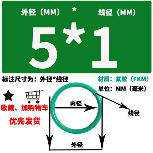 氟胶耐高温耐腐蚀抗老化丁晴硅胶耐油防水O形橡胶垫片密封圈O型圈