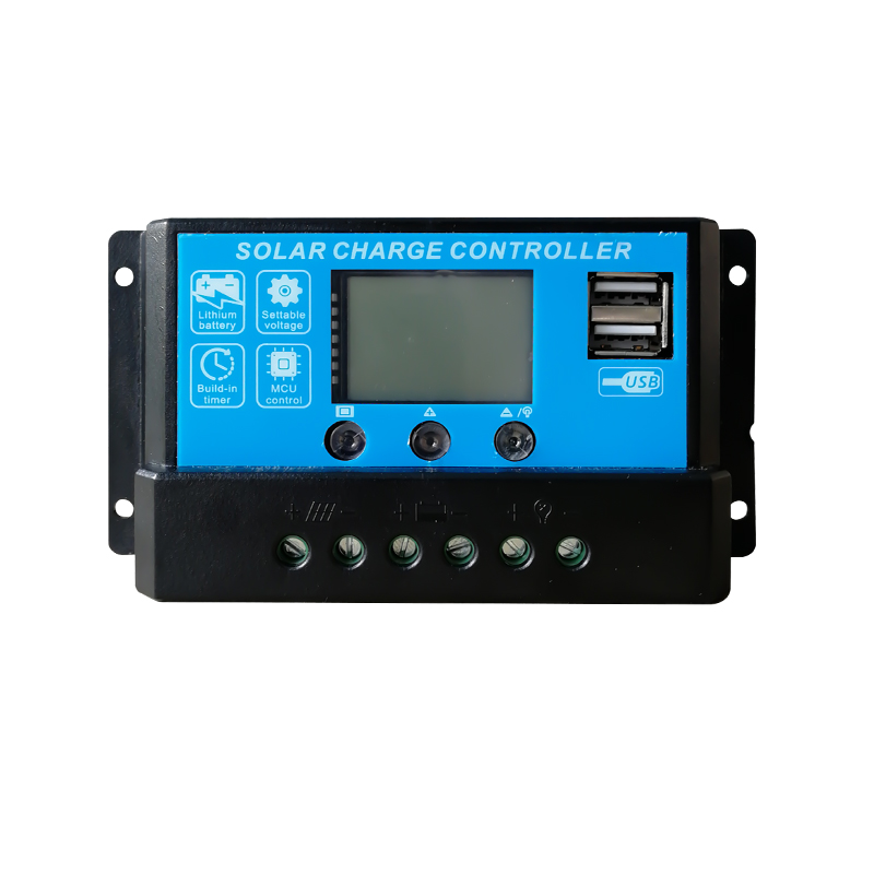 太阳能智能数显控制器PMW10A20A30A太阳能板光伏发电系统12V/24V