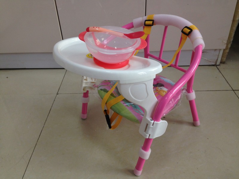 宝宝小凳子带靠背儿童餐椅y叫叫椅带餐盘幼儿园婴儿吃饭桌