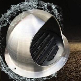 200mm油烟机排烟管外墙风帽蚊虫通气帽管道风机住宅油挡网帽酒店