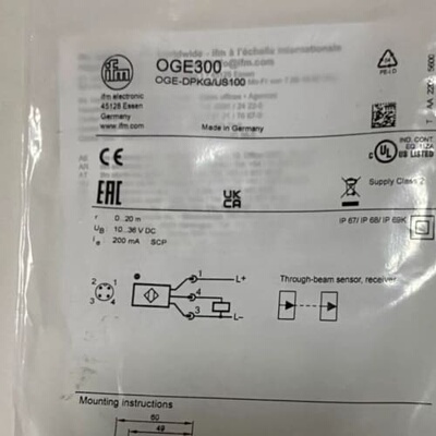 议价IFM光电传感器OGS701 OGE701可维修