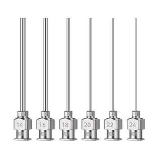 邦远加长不锈钢1.5寸38mm防漏防腐蚀点胶针头全金属精密平口针咀