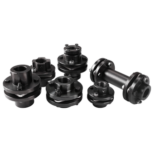 45钢DJM联轴器单膜片SJM双膜片ZJM不锈钢弹性电机连轴器带键槽