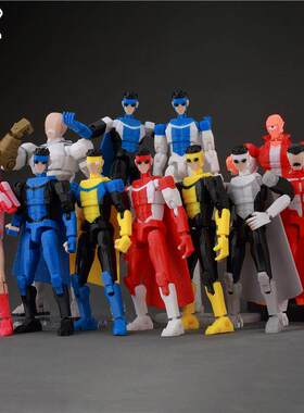 无敌少侠周边3D打印多关节超人可动手办人偶动漫周边玩具礼物