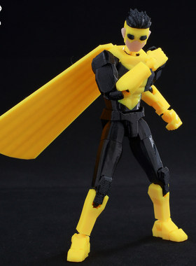 无敌少侠周边3D打印多关节超人可动手办人偶动漫周边玩具礼物