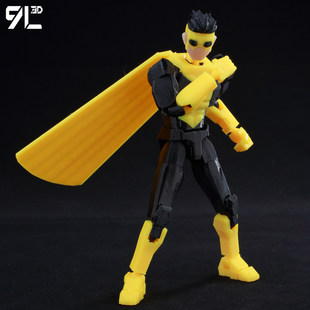 无敌少侠周边3D打印多关节超人可动手办人偶动漫周边玩具礼物