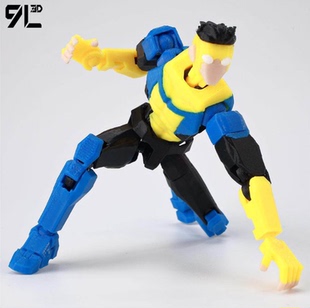 无敌少侠周边3D打印多关节超人可动手办人偶动漫周边玩具礼物