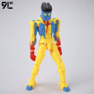 无敌少侠周边3D打印多关节超人可动手办人偶动漫周边玩具礼物