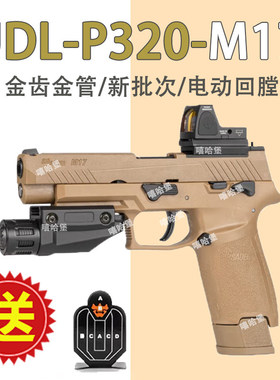 有稻理UDL P320M18电手可空挂M17真人cs武器装备儿童玩具生日礼物