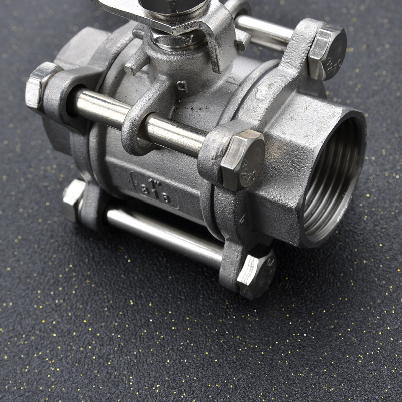 316L不锈钢三片式球阀3PC内螺纹丝扣耐压耐温阀门4分6分1寸15