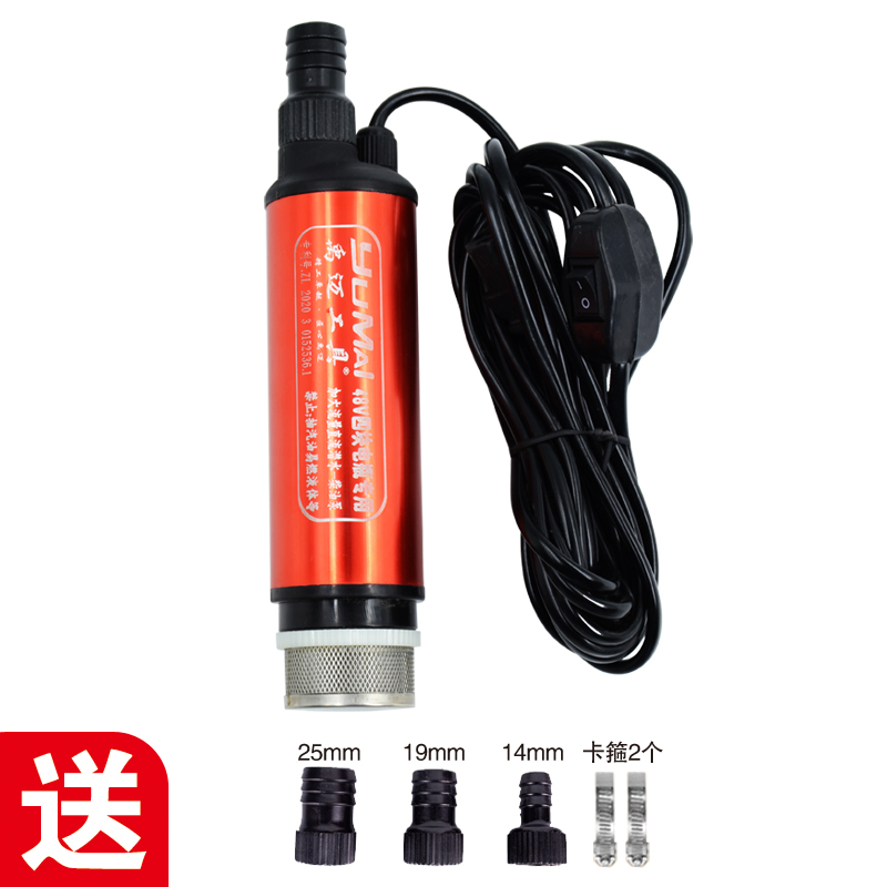 48V抽油泵抽水泵电动车60V小型潜水泵72伏电动柴油泵抽酒泵品字头