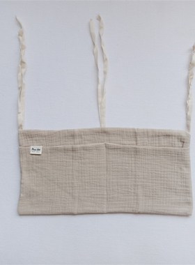 mini me 自制婴儿床挂袋多功能收纳袋方便床头尿片小物品储物袋