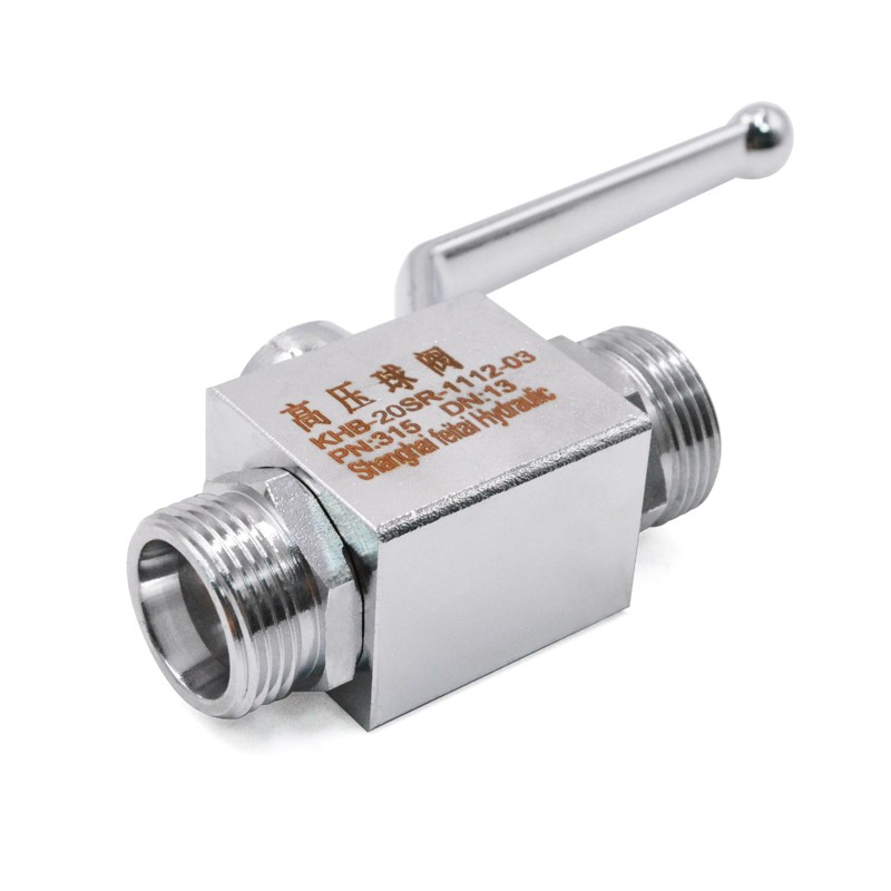 液压油管卡套高压球阀24度锥KHB-08SR10SR12SR14SR16SR20SR截止阀