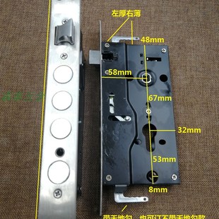 防盗门圆柱锁体 窄款塑钢门配件 不锈钢门锁体 小圆柱锁体