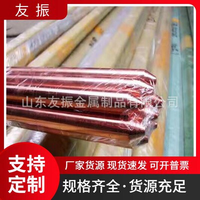 t2削尖棒紫铜打孔导电接地铜棒c1100纯铜锻打紫铜棒