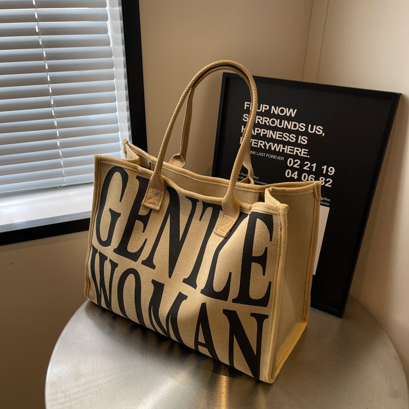 外出通勤包女大容量2023新款休闲帆布单肩妈咪包大学生上课托特包,搬运/仓储/物流设备,机械式停车设备（立体停车库）,淘宝优惠券,粉丝福利购,淘宝优惠卷