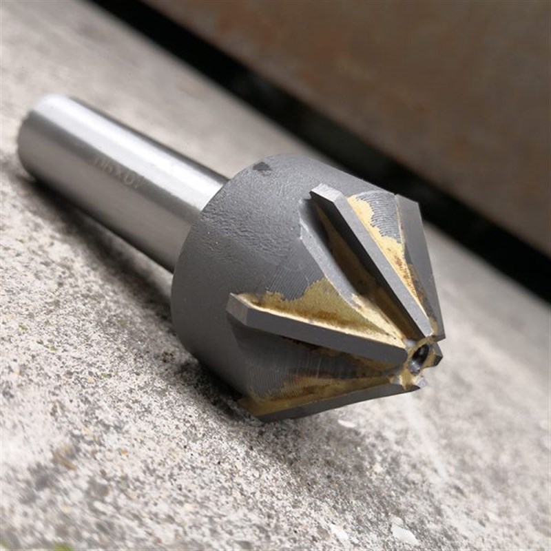 W2合金倒角刀镶合金直柄倒角铣刀16-60mm 90度钨钢倒角器锪钻