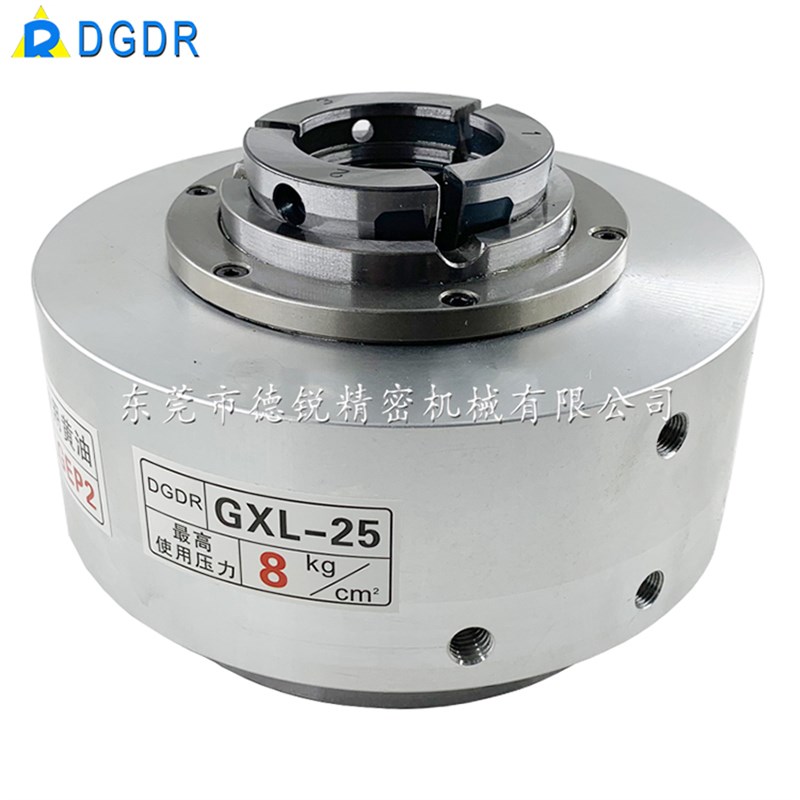 台湾木工车床卡盘GA25/40中空前置式气动旋转卡盘快速油气压夹头