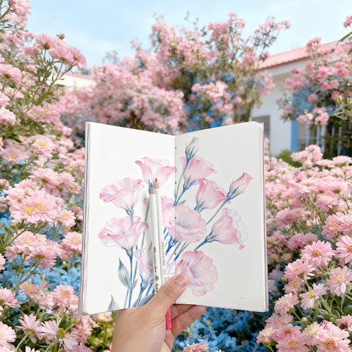 飞乐鸟PVC木浆水彩本绘画手帐本