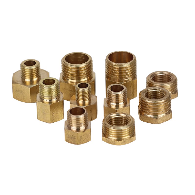 雷尔达 压力表转接头 黄w铜转换接头 二分牙 四分牙 一分牙