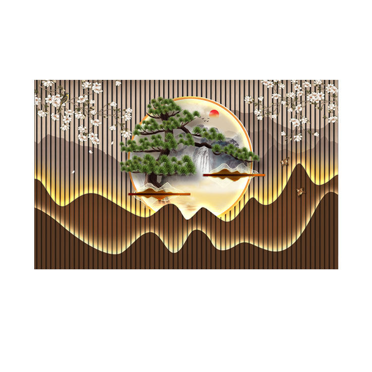 电视背景墙壁画前台装饰壁纸客厅影视墙墙布茶室餐厅墙纸3d新中式,搬运/仓储/物流设备,机械式停车设备（立体停车库）,淘宝优惠券,粉丝福利购,淘宝优惠卷