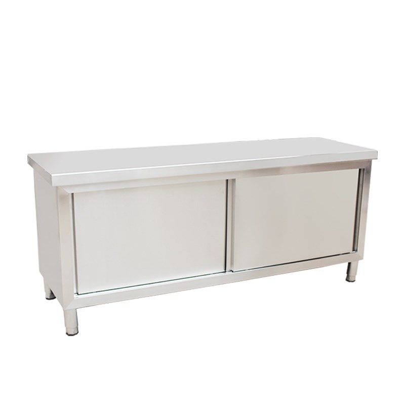 不锈钢拉门工作台商用厨房操作台打荷台储物柜切菜桌子家用案板台,办公设备/耗材/相关服务,办公线材,淘宝优惠券,粉丝福利购,淘宝优惠卷