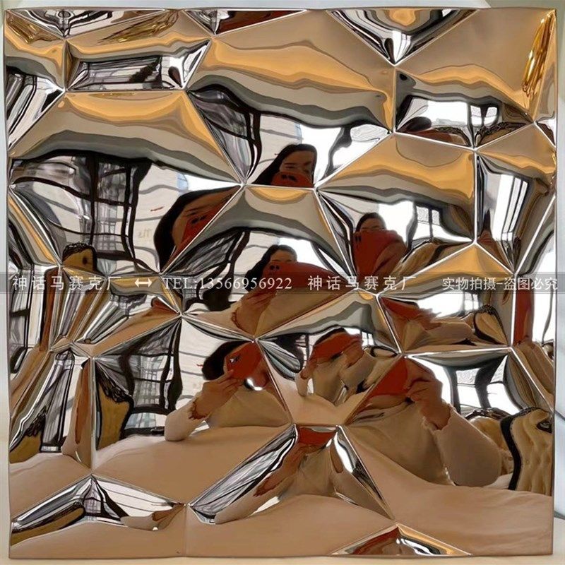 3D水立方金属不锈钢马赛克壁贴亮面瓷砖黑色镜面客厅KTV壁砖,搬运/仓储/物流设备,机械式停车设备（立体停车库）,淘宝优惠券,粉丝福利购,淘宝优惠卷