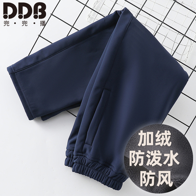 男童软壳校服裤防风防水