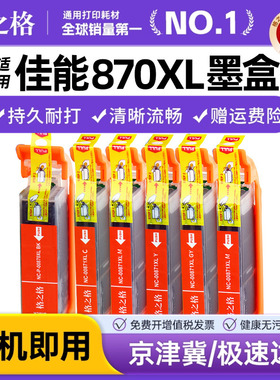 格之格适用原装佳能870 871打印机墨盒 TS5080 TS8080 MG7780 MG5780 TS6080 TS9080 MG6880 870XL 871XL墨盒