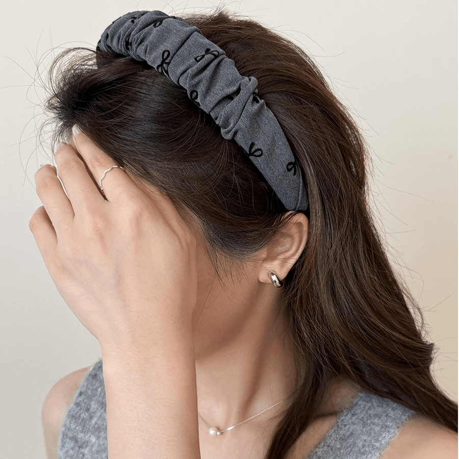 发箍蝴蝶结褶皱宽边发箍