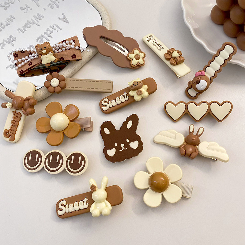 可爱卡通后脑勺碎发侧边刘海夹