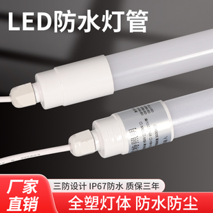 T8led防水养殖场专用长条户外IP67防雨灯冷库广告灯箱日光灯灯管