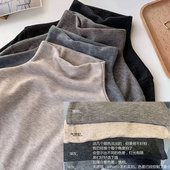 韩系男孩儿童半高领打底衫 秋冬纯棉T恤女男童大童秋衣内搭上衣潮t