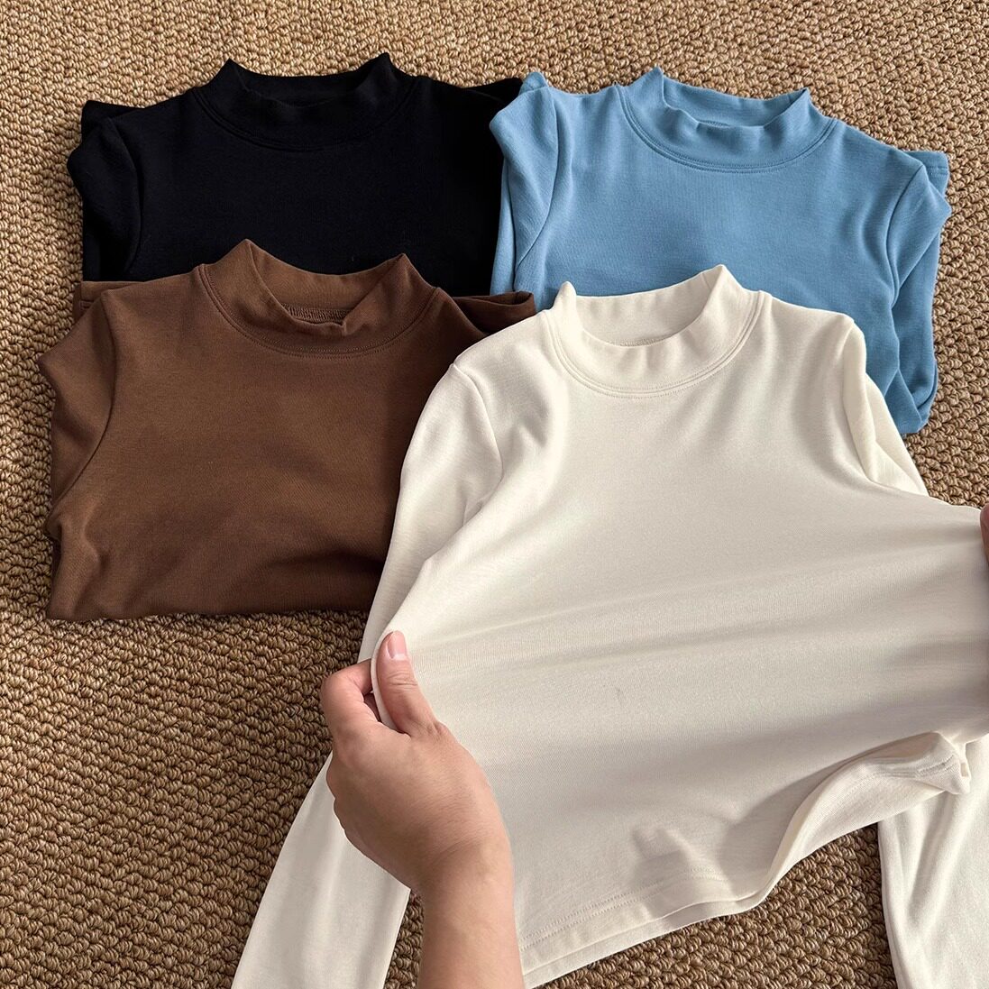 软糯亲肤纯棉韩国儿童装男童打底衫半高领内搭秋冬长袖T恤女童棉t,童装/婴儿装/亲子装,T恤,淘宝优惠券,粉丝福利购,淘宝优惠卷