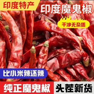 印度椒魔鬼椒s17麻辣特辣超辣辣椒面香辣红干辣段福建辣椒王不辣