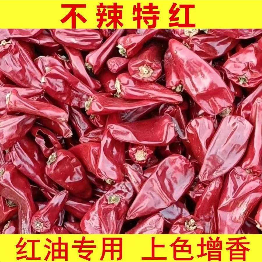 干辣椒不辣特香红不辣辣椒精品北京红晒干新疆铁板椒红油上色专用