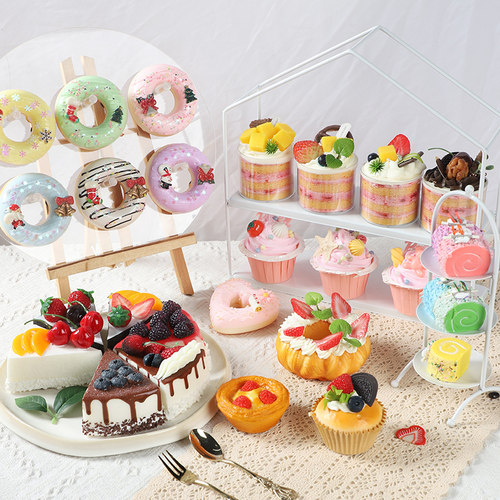 仿真蛋糕面包模型假食物甜品