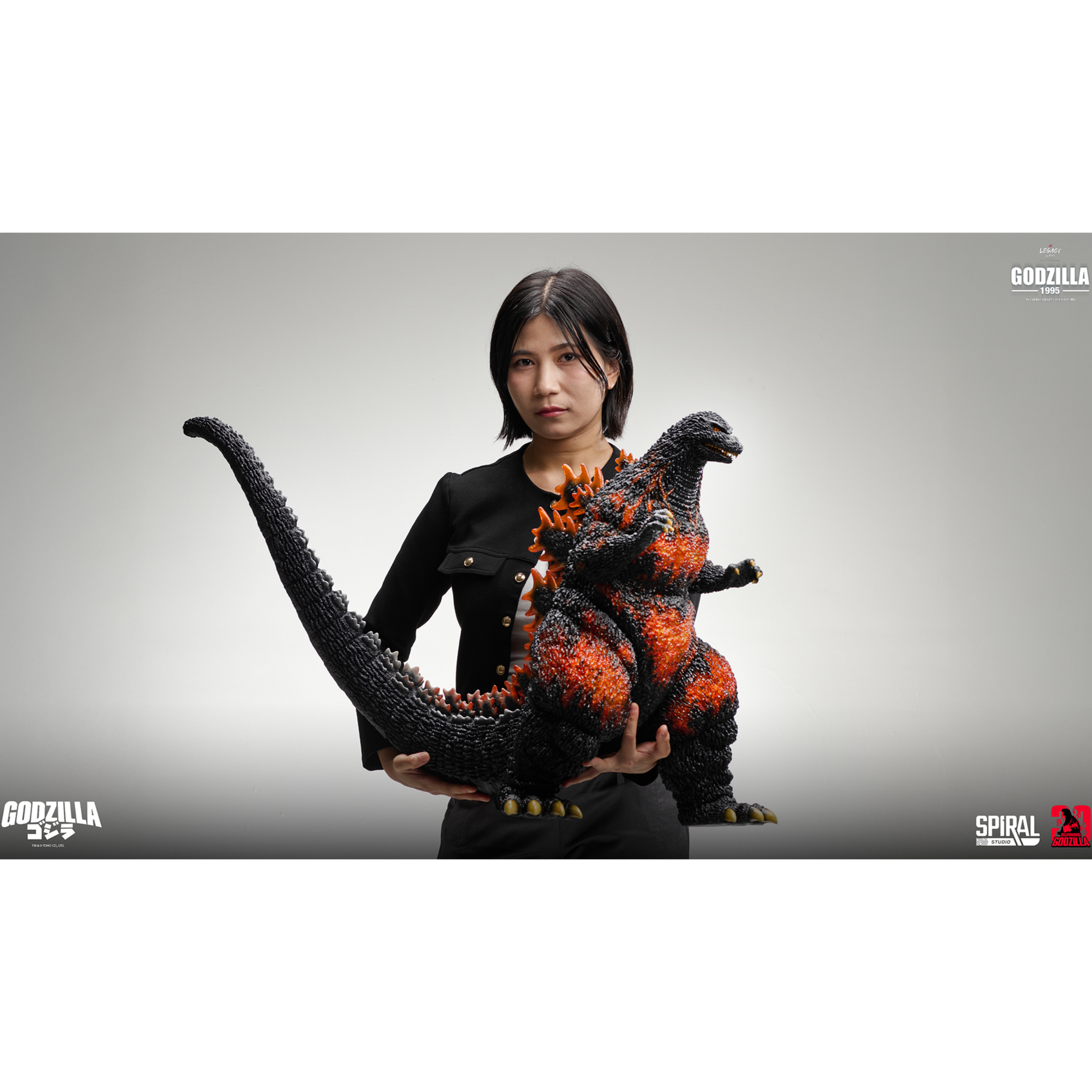 [定金] Spiral Studio Legacy 哥斯拉 1995 闭嘴版 咆哮版雕像