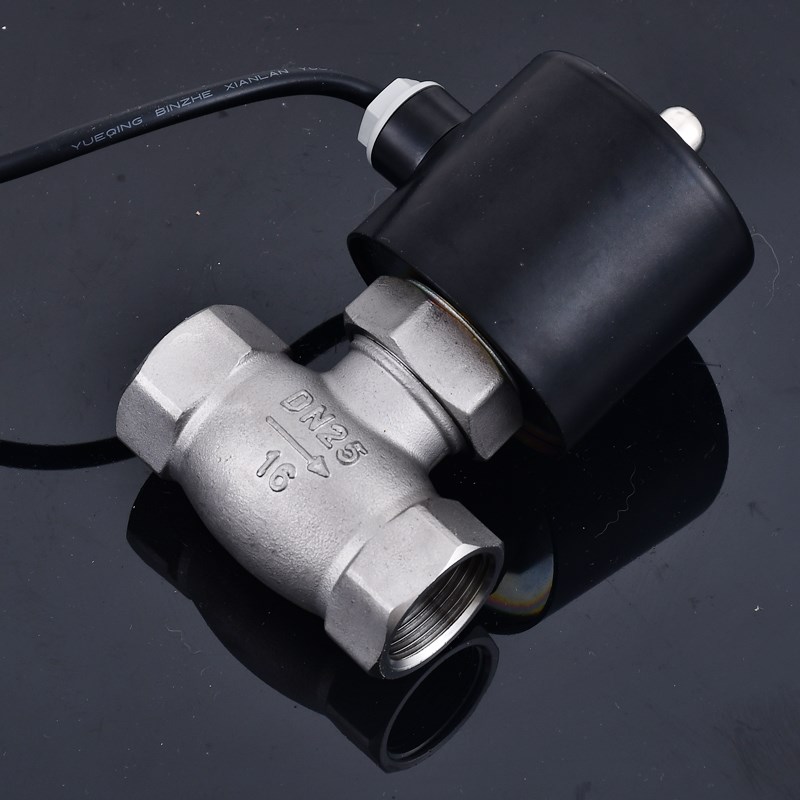 304耐a高温蒸汽电磁控制阀220V24V不锈钢电动耐高压常闭DN15 20 2
