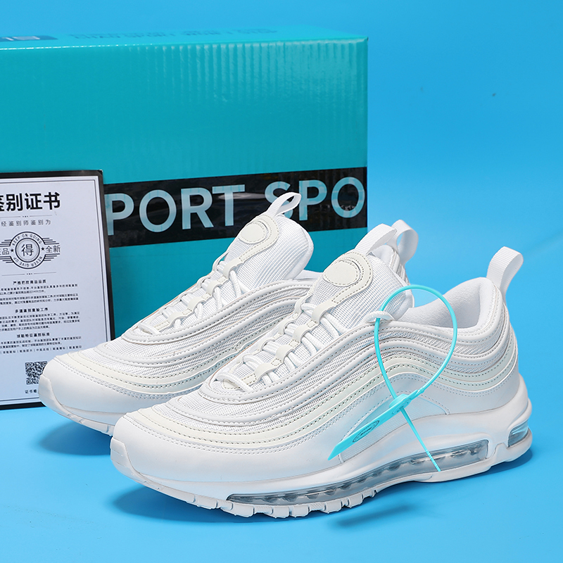 airmax97男鞋子白子弹全掌气垫