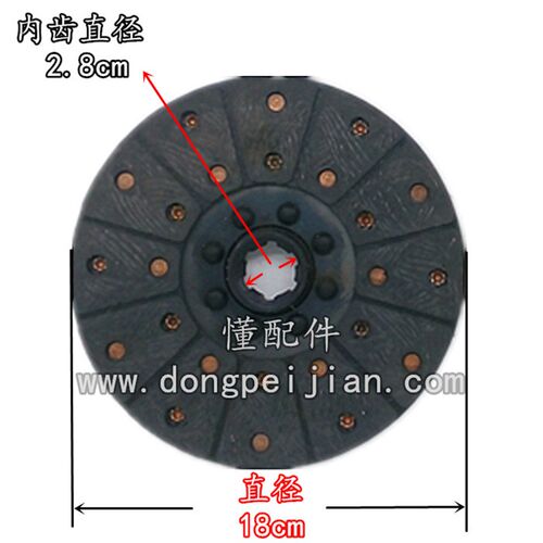 包邮农用三轮车拖拉机小四轮时风五征离合器片离合片摩擦片